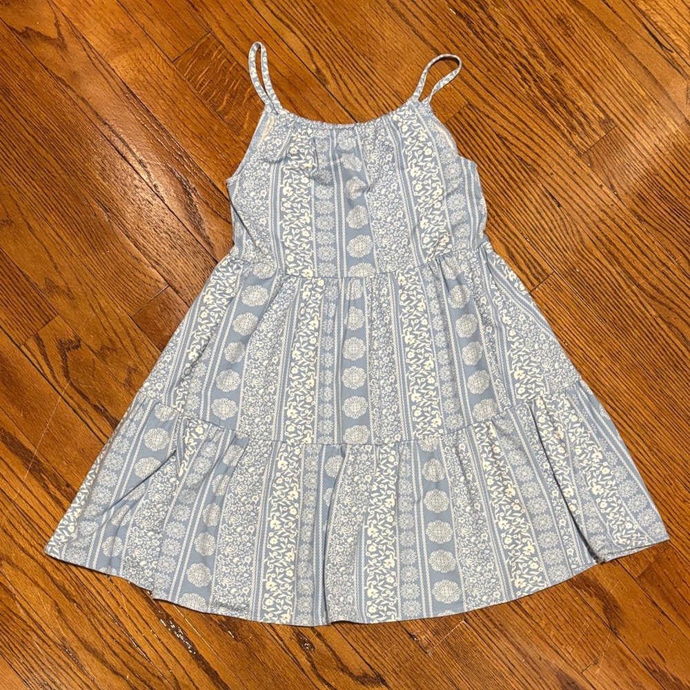 Blue and White Kids Dress